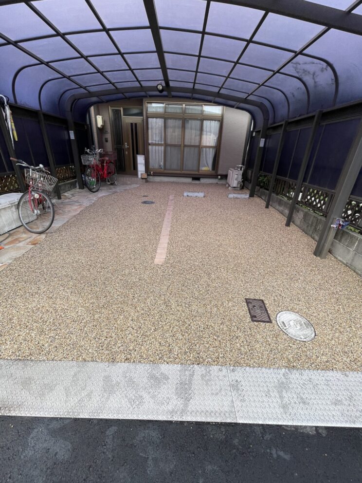 名古屋市　駐車場左官工事 [After] - 1