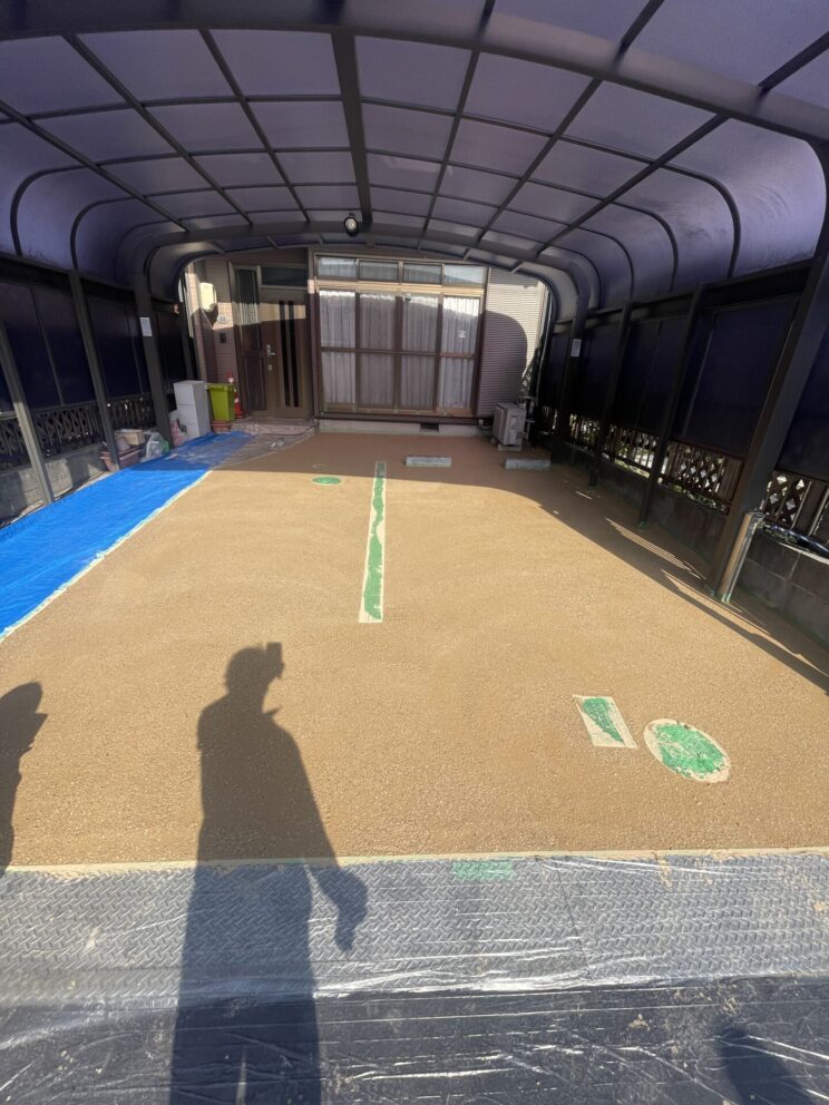 名古屋市　駐車場左官工事 [After] - 3